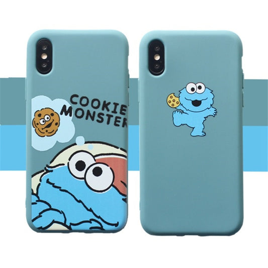 Sesame Street Case For iPhone 8 8plus 7 7 Plus Cases Silicone Phone Case For iphone 6 s 6s Plus X XR XS Max Cases Cover Coque