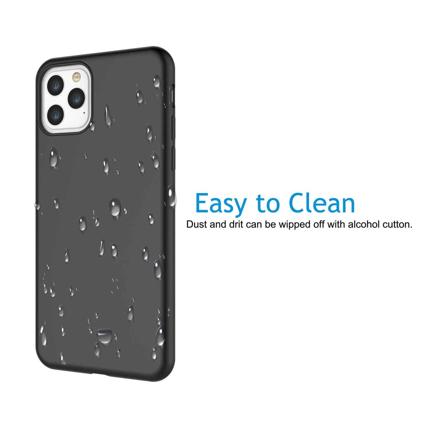 Cell Phone Cases for 6.1" Iphone 11,  Liquid Silicone Gel Rubber Shockproof Case Ultra Thin Fit Iphone 11 Case Slim Matte Surface Cover for Apple Iphone 11 2019 -Black