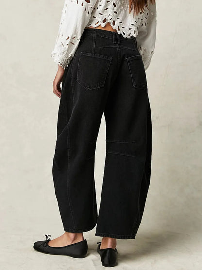 Wide Leg Jeans with Pockets