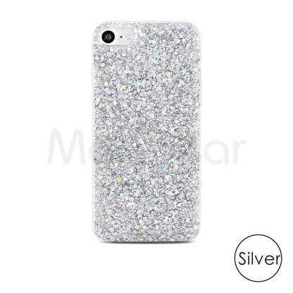 Silicone Bling Powder Soft Case For iPhone 5 5S 7 6 8 Plus X Shinning Glitter Phone Cover for iPhone XR XS Max Cases Shell