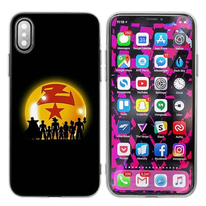 Silicone Case Cover for iPhone XS X Max XR 7 8 6 6s Plus 5 5S SE 5C 7Plus 7+ Phone Cases Coque Dragon Ball Z Anime Goku Cartoon