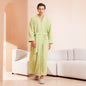 Couple's sleepwear women's autumn and winter coral fleece thick warm long flannel nightgown men's bathrobe sleepwear