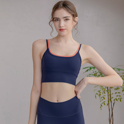 Outdoor sports hip lifting fitness running yoga pants bra two-piece set women's summer sports yoga suit set