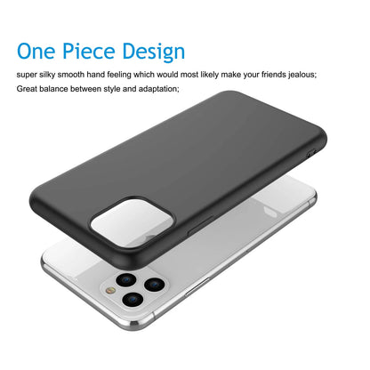 Cell Phone Cases for 6.1" Iphone 11,  Liquid Silicone Gel Rubber Shockproof Case Ultra Thin Fit Iphone 11 Case Slim Matte Surface Cover for Apple Iphone 11 2019 -Black