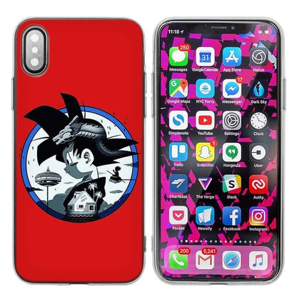 Silicone Case Cover for iPhone XS X Max XR 7 8 6 6s Plus 5 5S SE 5C 7Plus 7+ Phone Cases Coque Dragon Ball Z Anime Goku Cartoon