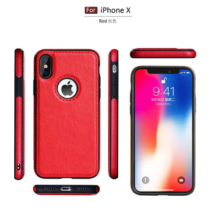 Luxury Slim PU Leather Case for iPhone XS Max XR Ultra Thin Phone Cases Cover For iphone X 8 7 Plus 6 6s Case Coque Fundas Capa