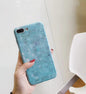 Hard PC Marble Case for iphone XS Max XR X 10 Fashion Green Leaves Full Cover Matte Phone Cases for iphone 7 7plus 6s 6 8 plus