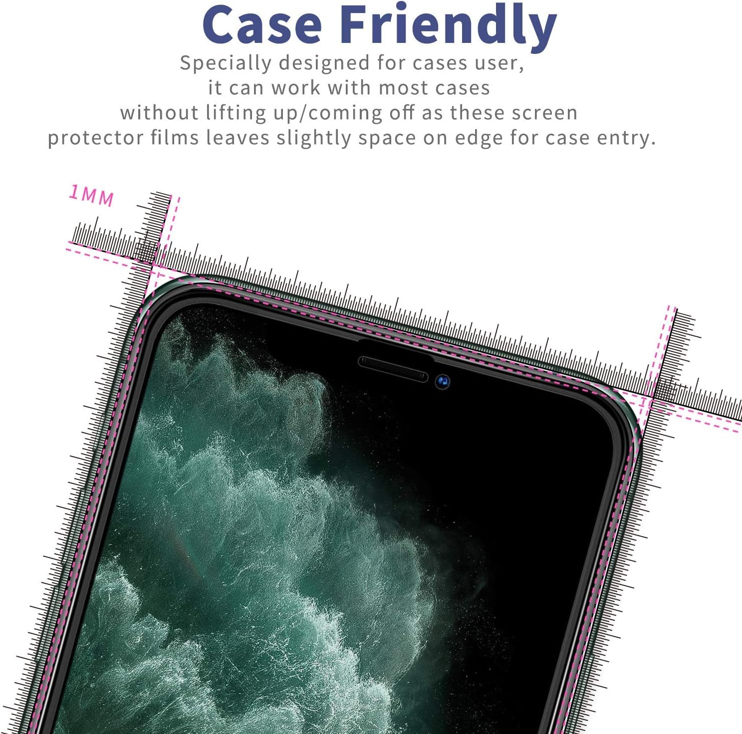 Privacy Screen Protector for Iphone 11 Iphone Xr anti Spy Full Tempered Glass Film 6.1 Inch Black