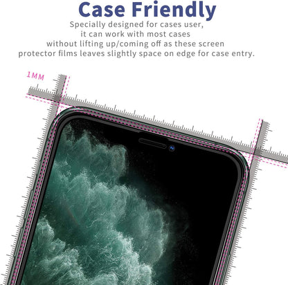 Privacy Screen Protector for Iphone 11 Iphone Xr anti Spy Full Tempered Glass Film 6.1 Inch Black