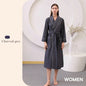 Thin satin bathrobe with quick drying water absorption for couples women's long and plus size yukata for men