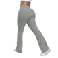 Peach trumpet pants for women, yoga high waisted and hip lifting tight pants, wide leg fitness pants for women