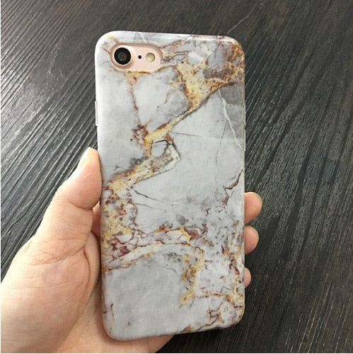 Vintage Marble Case For iPhone X XR XS Max 7 8 Plus Soft TPU Silicone Cover Cases For iPhone 8 7 6 6S Plus Back Capa