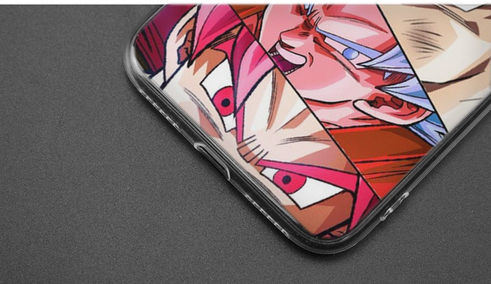 Silicone Case Cover for iPhone XS X Max XR 7 8 6 6s Plus 5 5S SE 5C 7Plus 7+ Phone Cases Coque Dragon Ball Z Anime Goku Cartoon