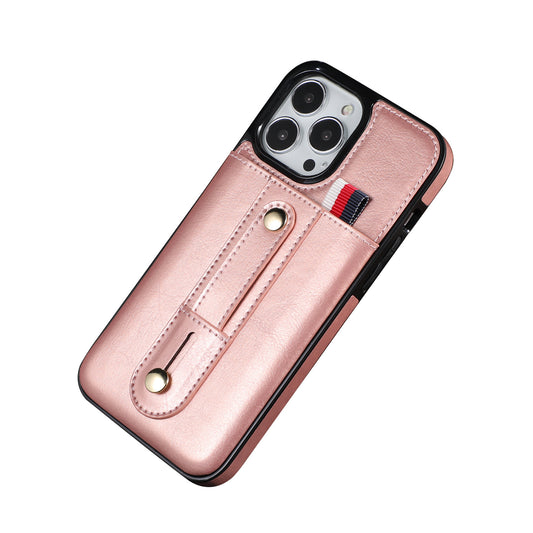 Suitable for IP13PROMAX card insertion phone case Apple 12 bracket phone protection case 11 anti drop case