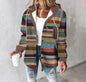 Women's large plaid style women's jacket plaid autumn and winter new style