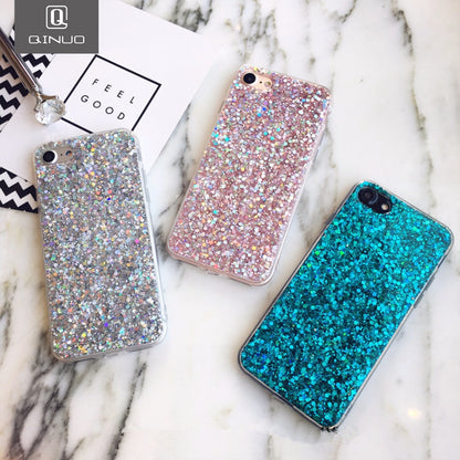 Silicone Bling Powder Soft Case For iPhone 5 5S 7 6 8 Plus X Shinning Glitter Phone Cover for iPhone XR XS Max Cases Shell