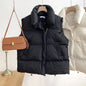 Autumn and winter short down cotton vest women's versatile jacket trend