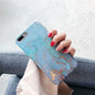 Hard PC Marble Case for iphone XS Max XR X 10 Fashion Green Leaves Full Cover Matte Phone Cases for iphone 7 7plus 6s 6 8 plus