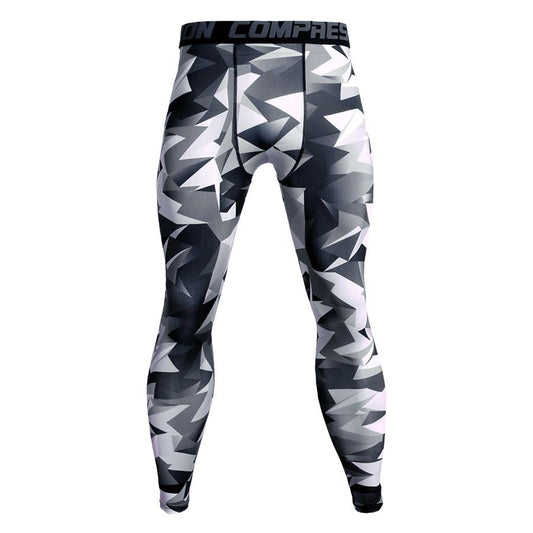 Mens Camo Compression Pants Fit wear Jogging Leggings