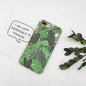 Hard PC Marble Case for iphone XS Max XR X 10 Fashion Green Leaves Full Cover Matte Phone Cases for iphone 7 7plus 6s 6 8 plus