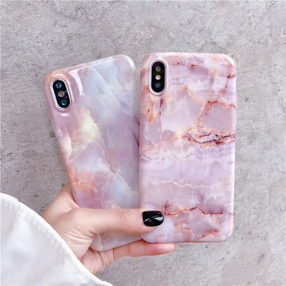 Vintage Marble Case For iPhone X XR XS Max 7 8 Plus Soft TPU Silicone Cover Cases For iPhone 8 7 6 6S Plus Back Capa