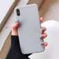 Solid Color Silicone Couples Cases For iphone Cute Candy Color Soft Phone Case