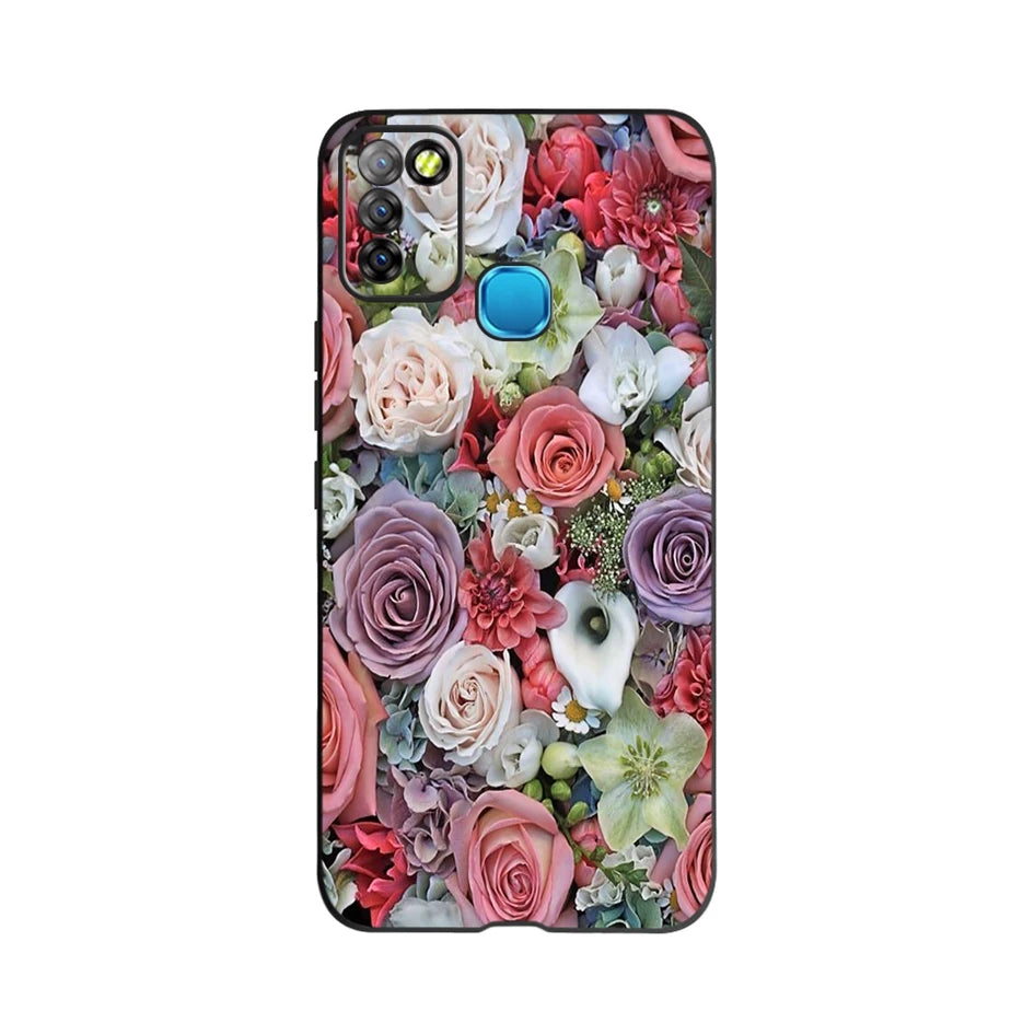 For Infinix Smart 5 Case X657 X657C Beautiful Flower Butterfly Soft Silicone Phone Cases For Infinix Smart 5 Smart5 Cover Fundas