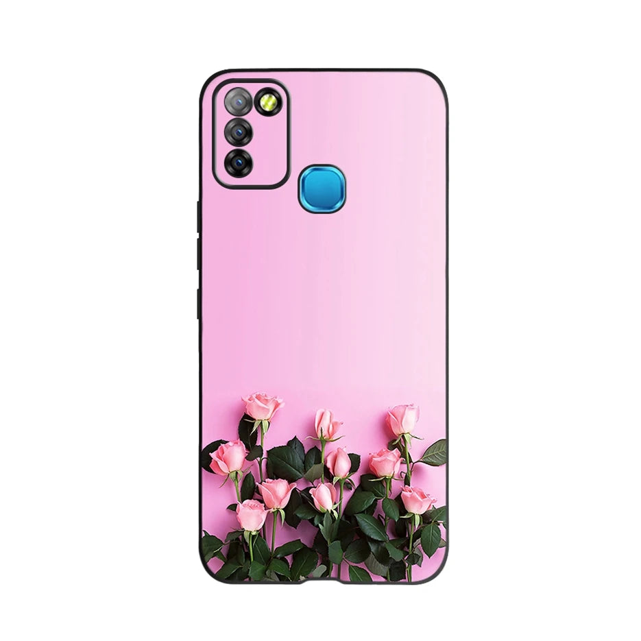 For Infinix Smart 5 Case X657 X657C Beautiful Flower Butterfly Soft Silicone Phone Cases For Infinix Smart 5 Smart5 Cover Fundas