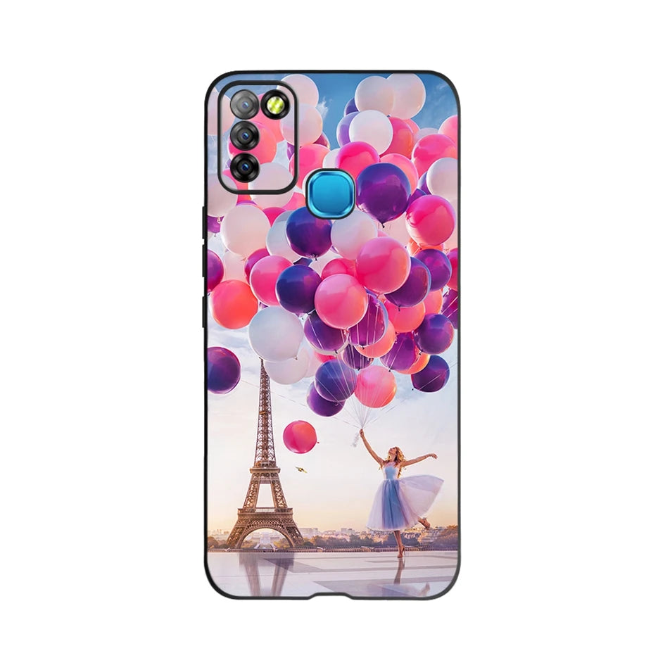 For Infinix Smart 5 Case X657 X657C Beautiful Flower Butterfly Soft Silicone Phone Cases For Infinix Smart 5 Smart5 Cover Fundas