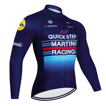 2024 QUICK STEP Team Autumn Cycling Jersey Men Long Sleeves Peo Cycling Clothing MTB Maillot Ropa Ciclismo Bike Sports Uniform