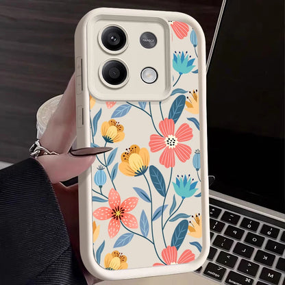 Colorful Flowers Phone Case For Xiaomi Poco F6 X6 X5 M6 Pro 13T 11T Redmi Note 13 12 11 Pro 5G 11S Soft TPU Silicone Back Cover