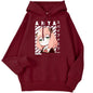 Winter Female Hoodies Anime Anya-Spy X Family Art Printed Sweatshirt Drop Sleeves Pocket Top Strecth Warm Funny Woman Streetwear