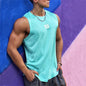 2024 newest Summer Gym Vest High Quality mesh Shirt Sleeveless T-shirts Men Tank Tops running Fitness Sports Vest men Clothing