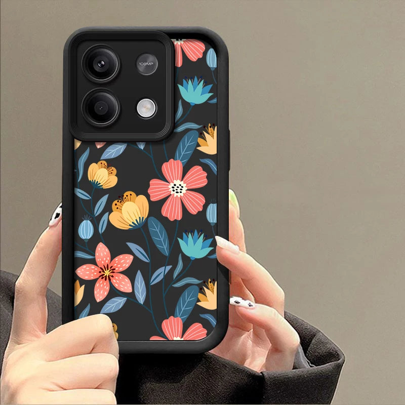 Colorful Flowers Phone Case For Xiaomi Poco F6 X6 X5 M6 Pro 13T 11T Redmi Note 13 12 11 Pro 5G 11S Soft TPU Silicone Back Cover