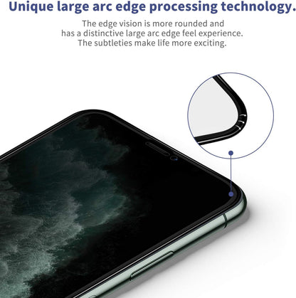 Privacy Screen Protector for Iphone 11 Iphone Xr anti Spy Full Tempered Glass Film 6.1 Inch Black